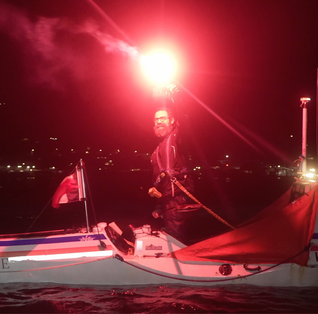 HE MADE THE ATLANTIC CROSSING!