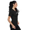 Surfski Short Sleeve V-Neck T-Shirt - black - woman