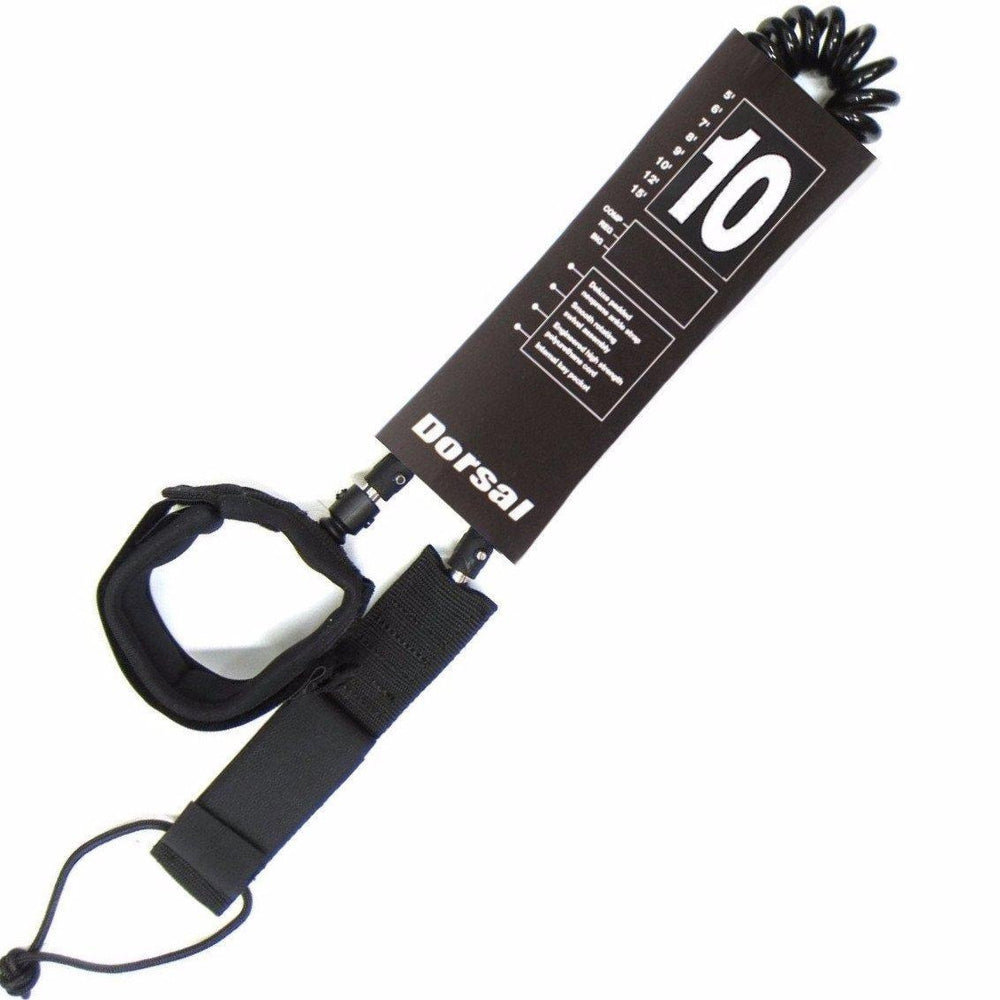 DORSAL Premium SUP Surf Leash 10' COILED