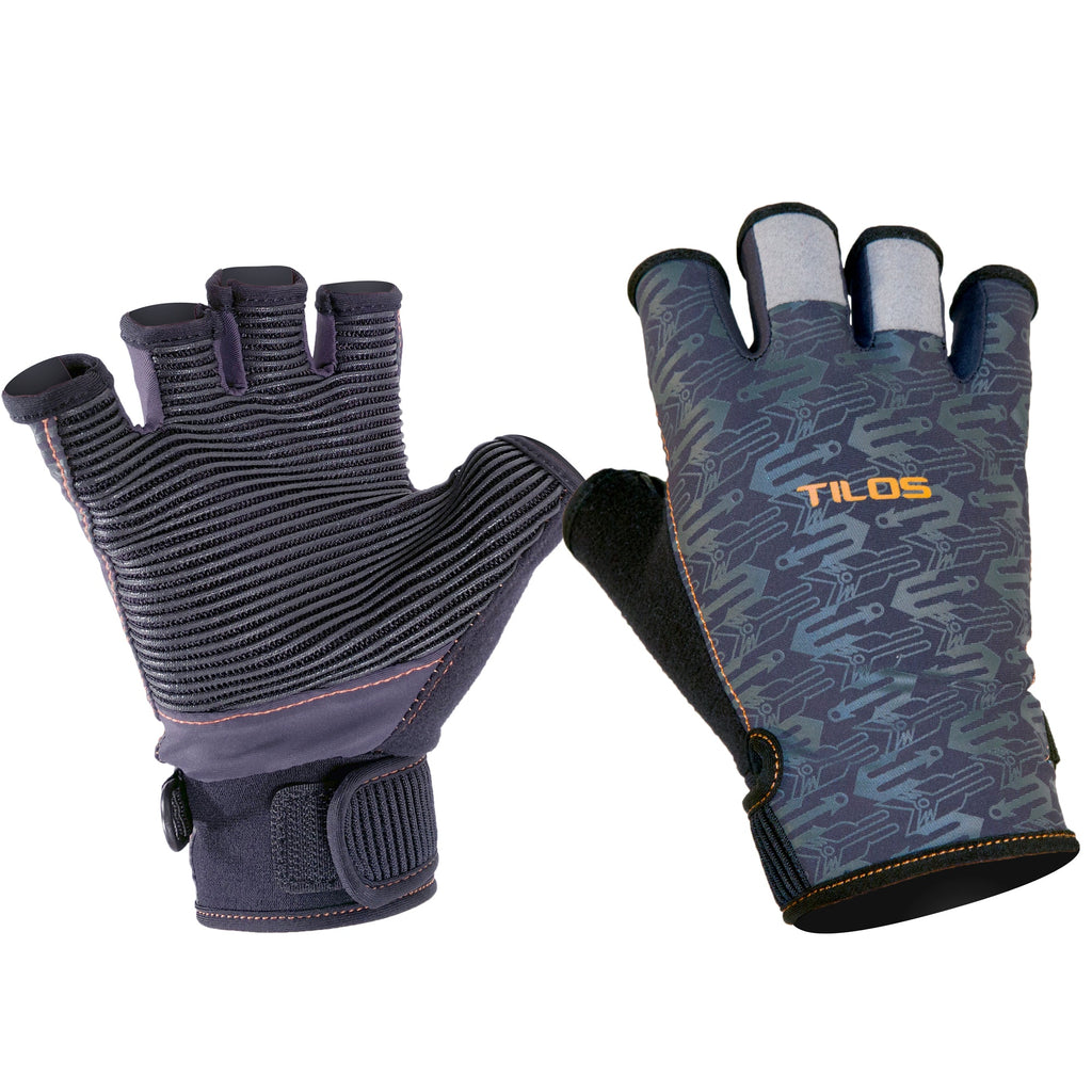 Tilos Osmos Multi-Sport Half-Finger Gloves with Superior Grip - Adjustable, Durable & Machine Washable for Rowing, Kayaking, Weightlifting & More