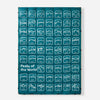 Graphene Puffer Blanket: Peaks of the World Teal Ocean