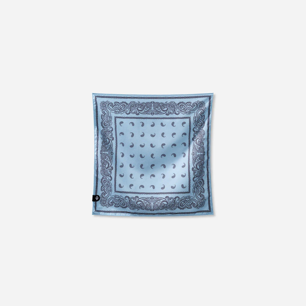 Bandana Towel: Paisley Pale Blue