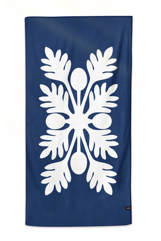 'Ulu Palaka Anywhere Towel (Blue)