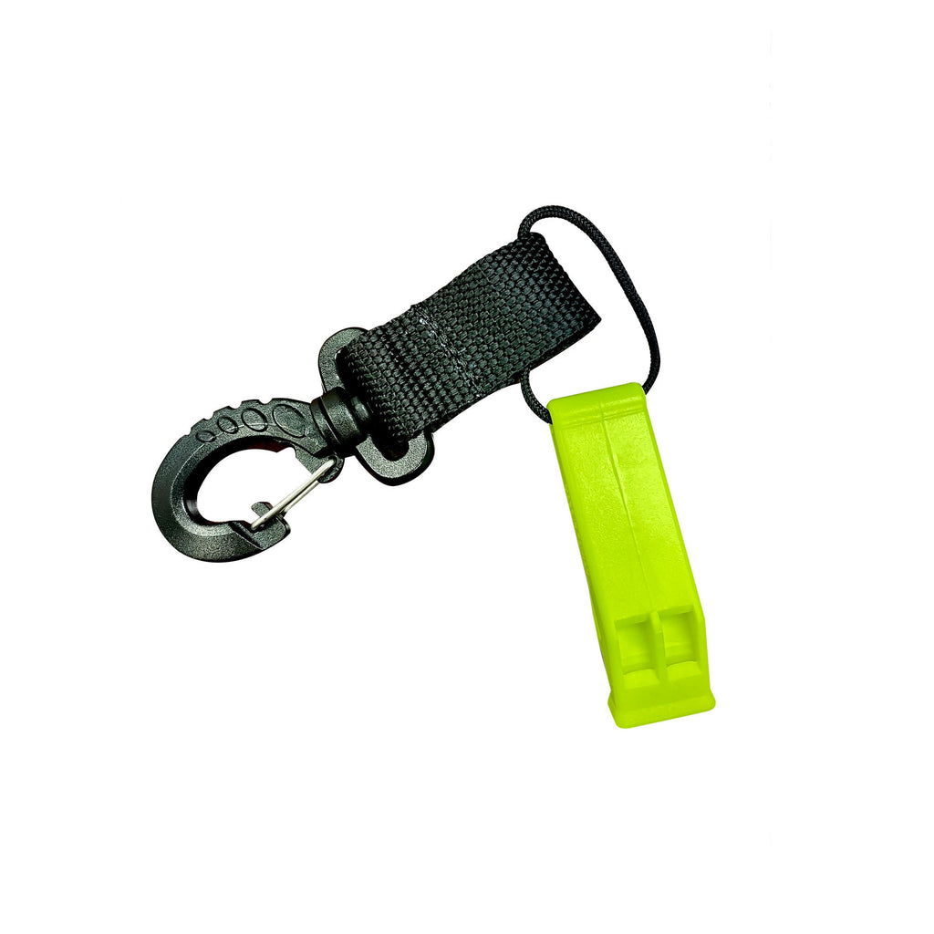 Safety Whistle w/Swivel Clip
