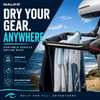 DryRack Mirror Mount – Vehicle-Mounted Gear Dryer for Surf, Beach & Outdoor Use