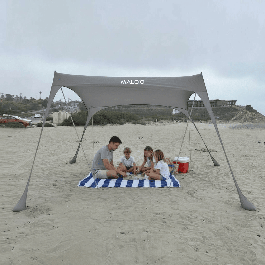DualShade 10x10 Beach Canopy – Instant Sun Shelter & Vehicle-Mounted Awning