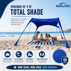 DualShade 10x10 Beach Canopy – Instant Sun Shelter & Vehicle-Mounted Awning