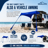 DualShade 10x10 Beach Canopy – Instant Sun Shelter & Vehicle-Mounted Awning