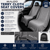 SeatGuard Terry Cloth Seat Cover (2-Pack) – Soft, Absorbent Seat Protector for Beach, Gym & Travel