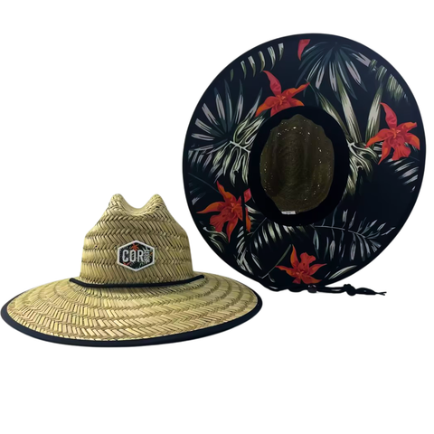 Straw Lifeguard Beach Hats for Adults - Kauai