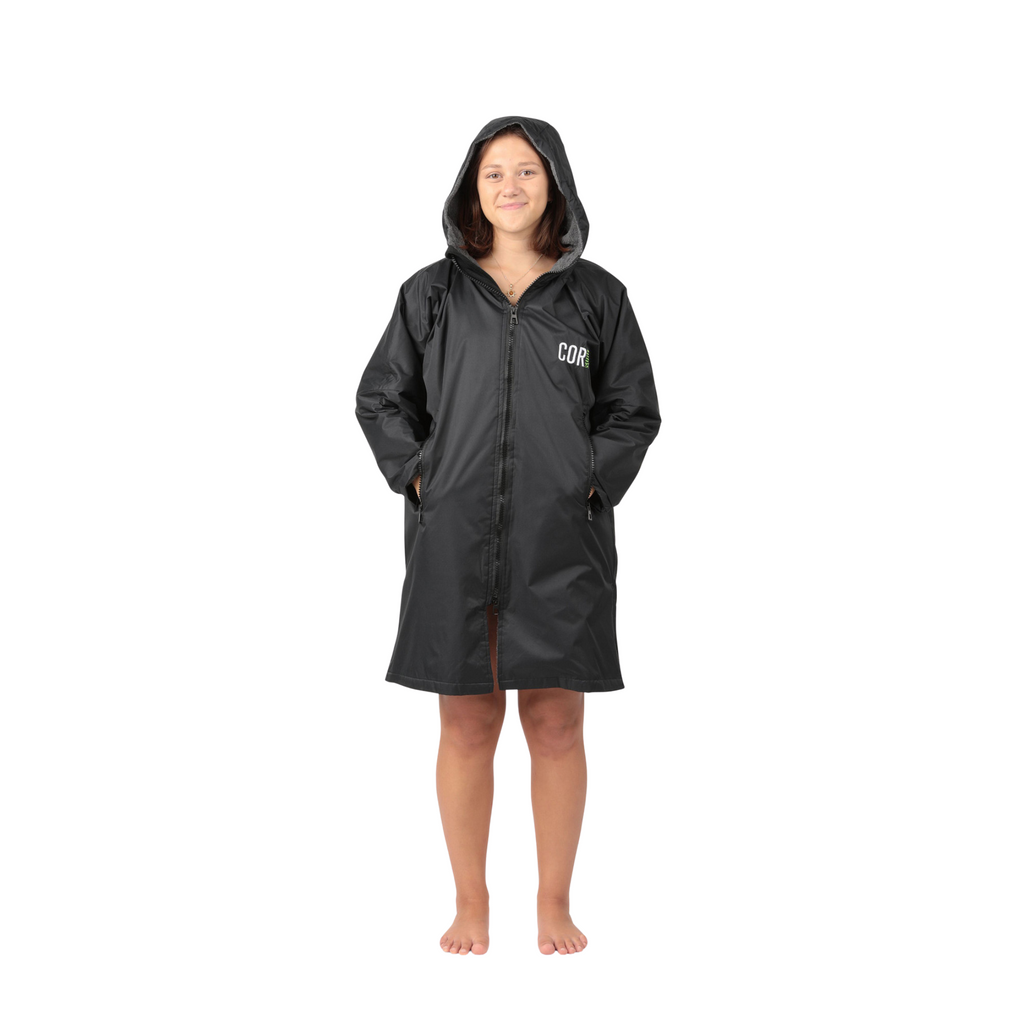 Waterproof Swim Parka | XS-XL (Black)