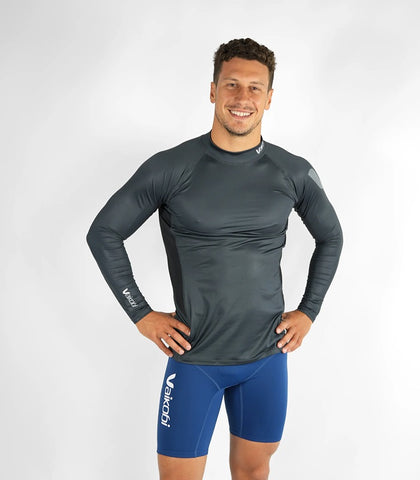 Vaikobi - Long Sleeve Rash Top - Charcoal