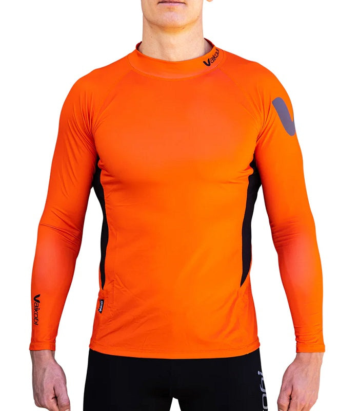 Vaikobi - Long Sleeve Rash Top - Orange/Black - Unisex