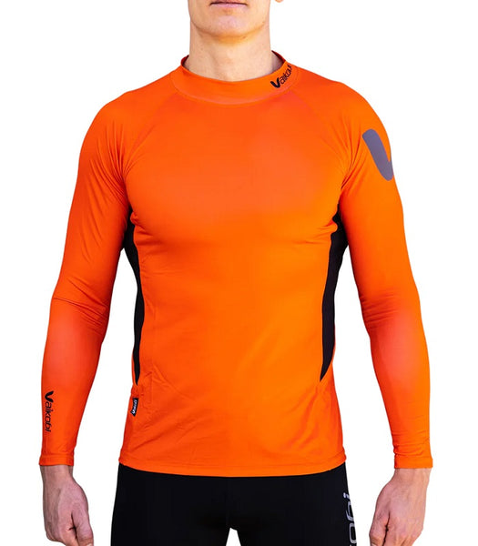 Vaikobi - T-shirt à manches longues - Orange/Noir - Unisexe